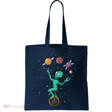Alien Juggler Tote Bag