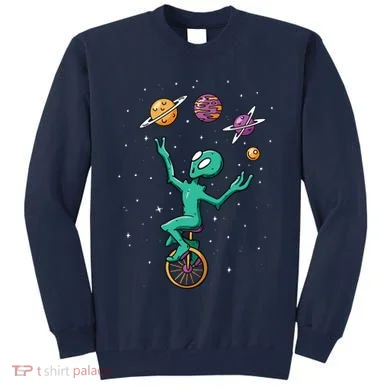 Alien Juggler Tall Sweatshirt
