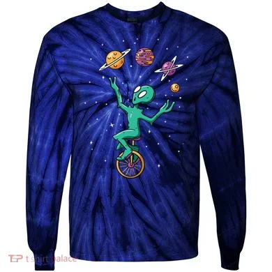 Alien Juggler Tie-Dye Long Sleeve Shirt