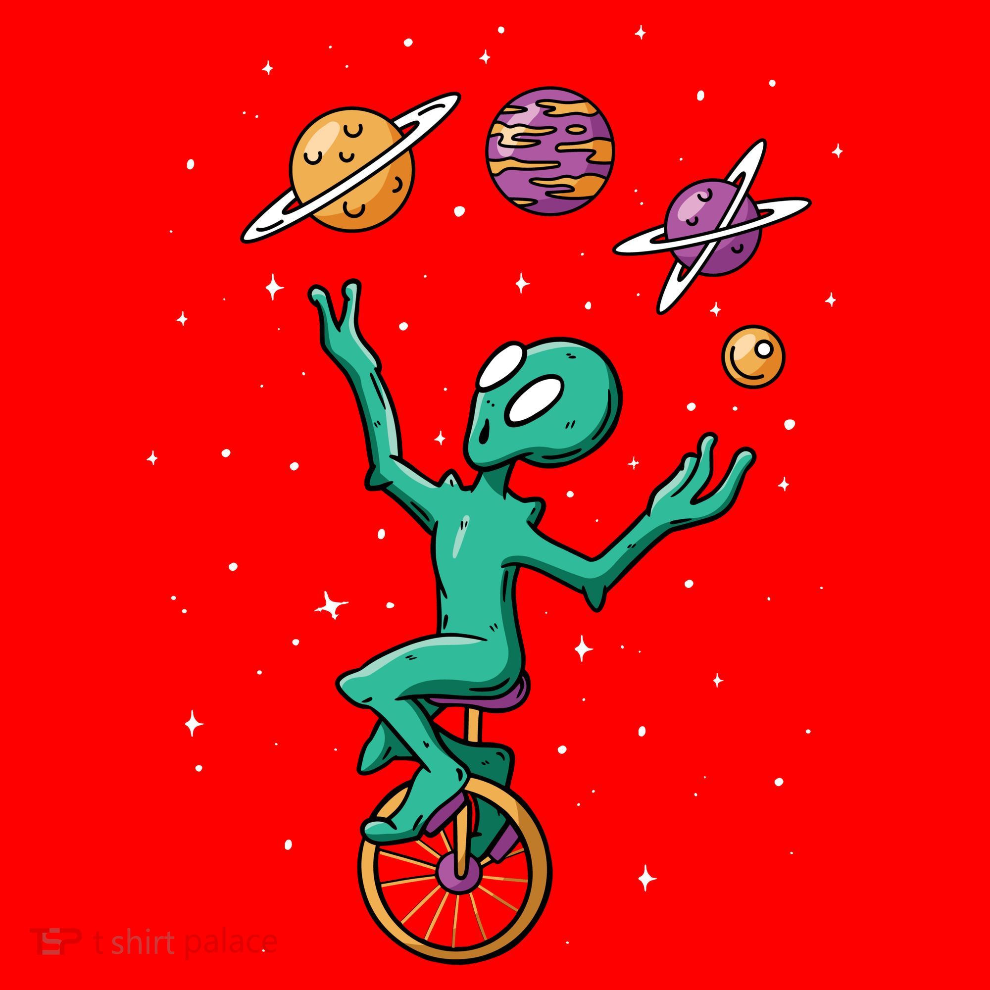 Alien Juggler Santa Hat