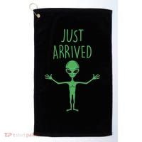 Alien Just Arrived Golf Towel thumb 0