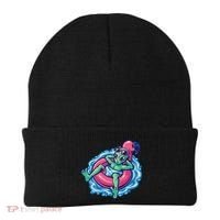 Alien On Flamingo Floaty Funny Beanie thumb 0