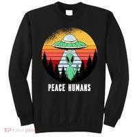 Alien Peace Humans Sweatshirt thumb 0