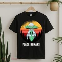 Alien Peace Humans T-Shirt thumb 2