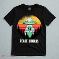 Alien Peace Humans T-Shirt thumb 5