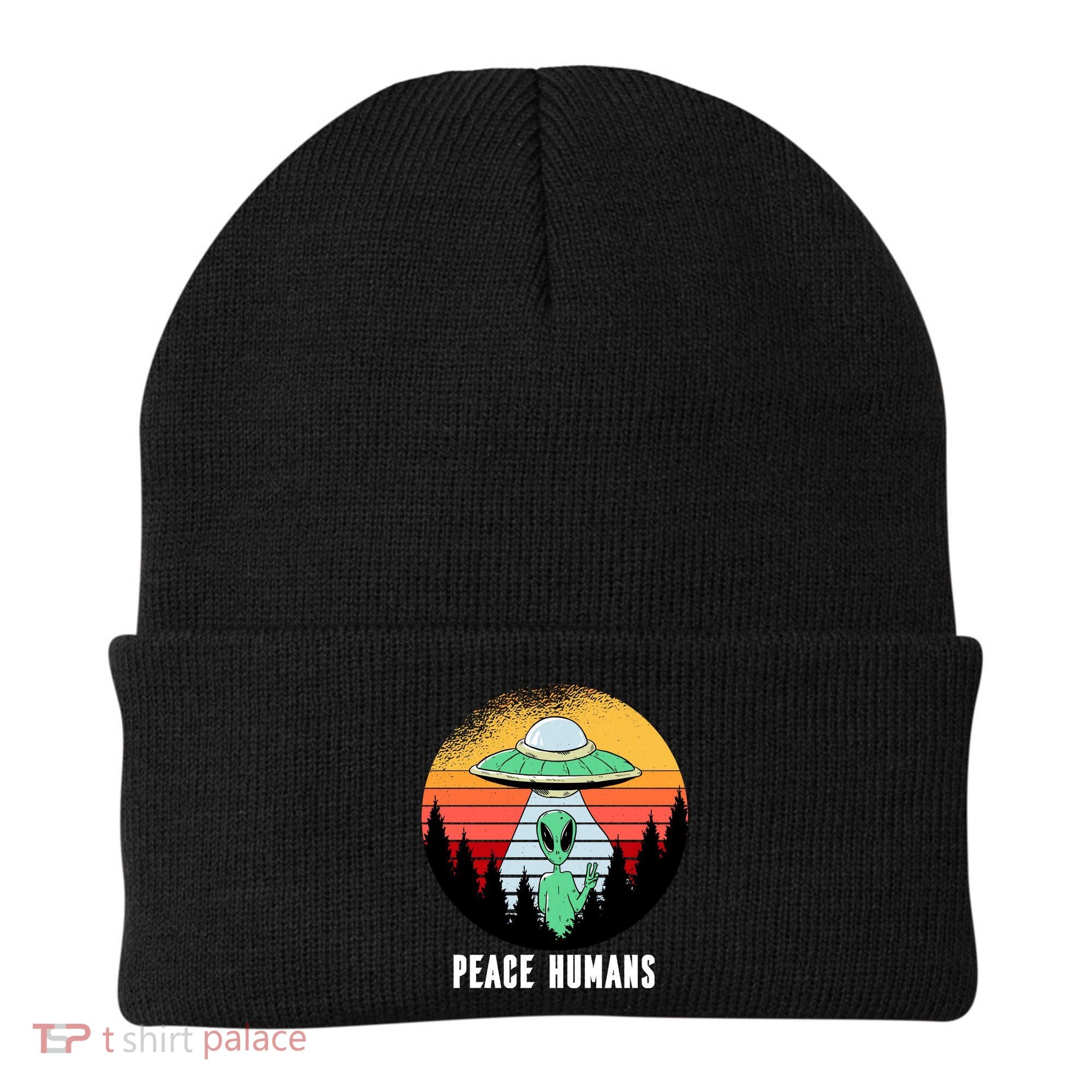 Alien Peace Humans Beanie