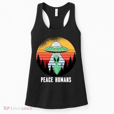 Alien Peace Humans Women's Tank Top