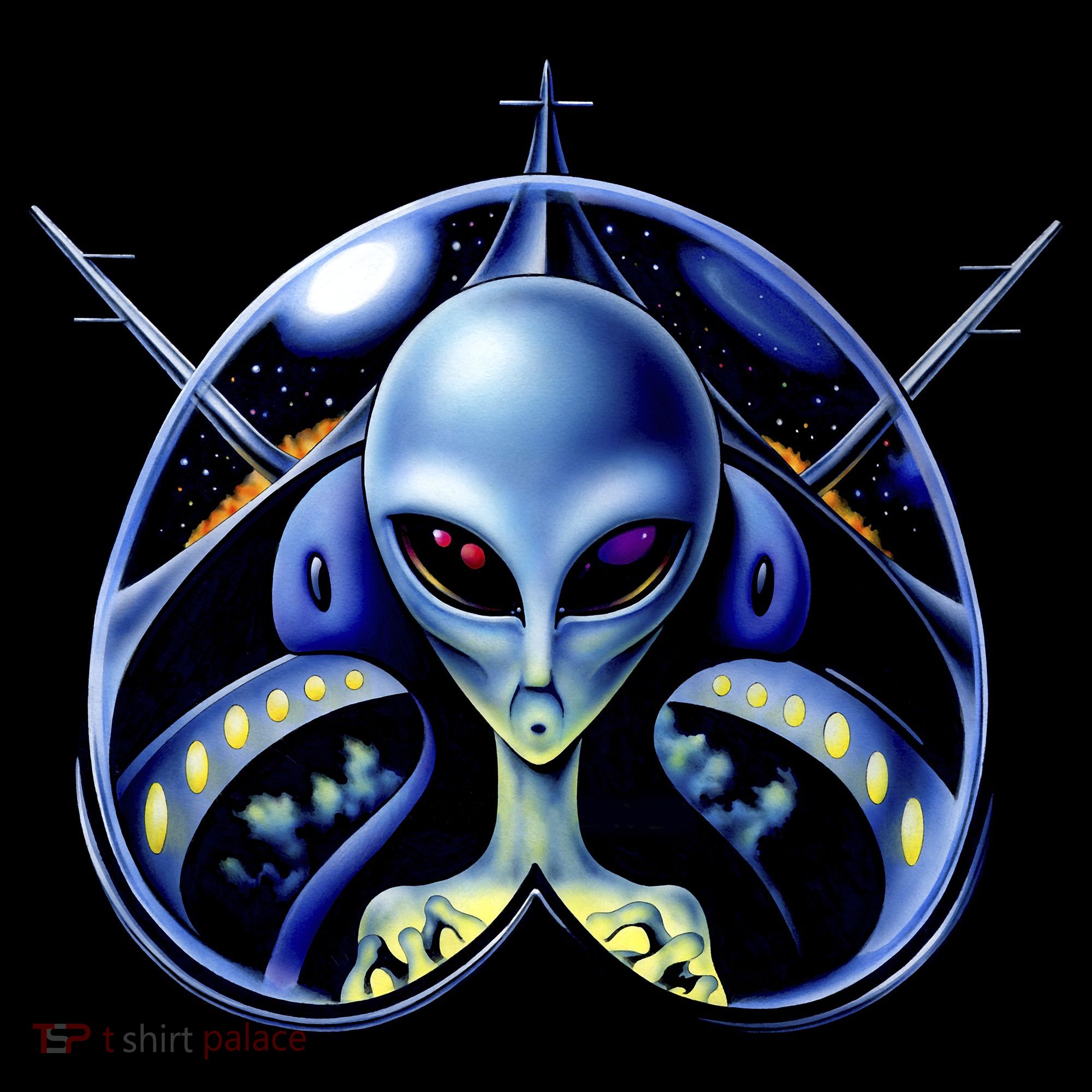 Alien Pilot Bucket Hat