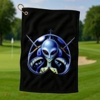Alien Pilot Golf Towel thumb 1