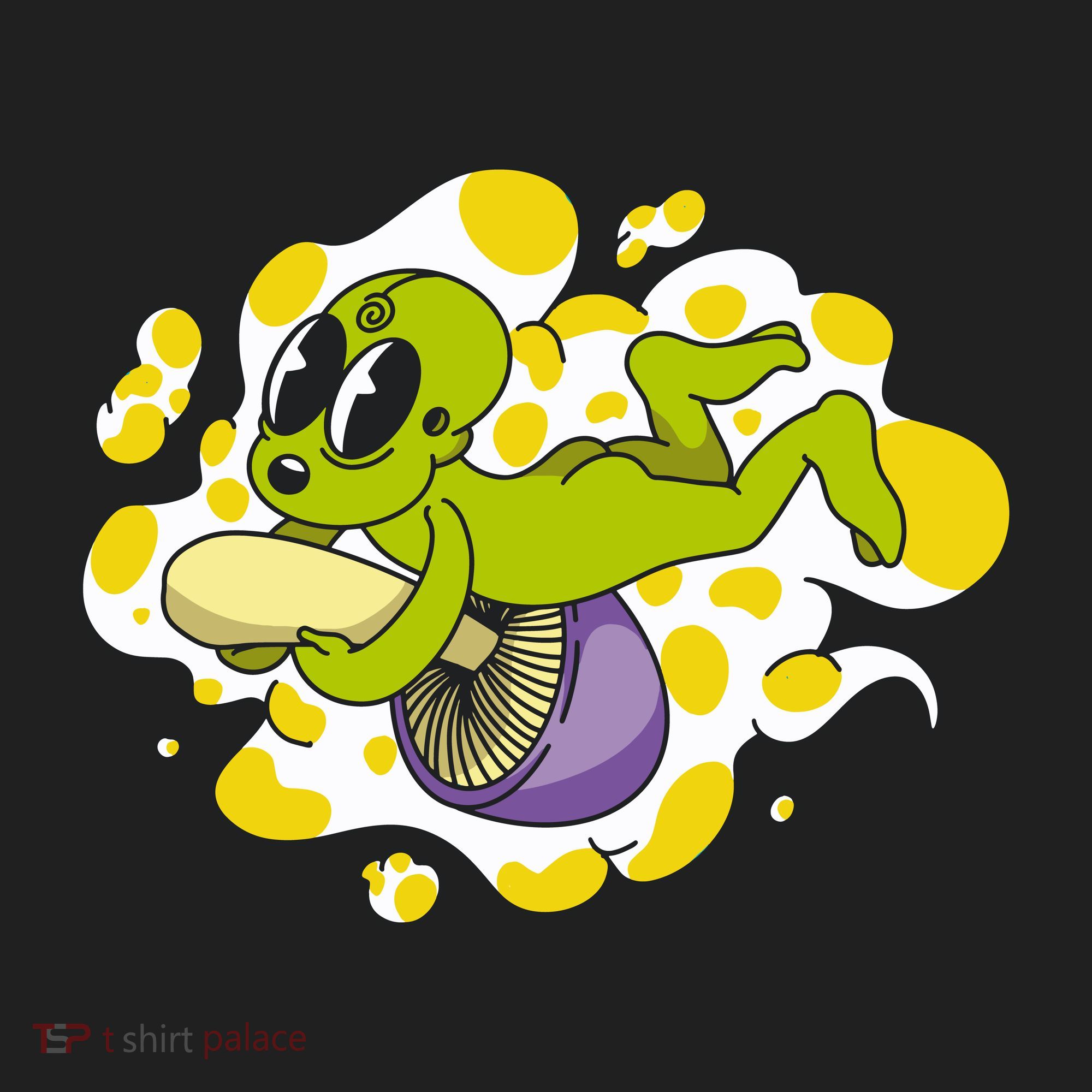 Alien Riding Mushroom Women's Sweatshirt