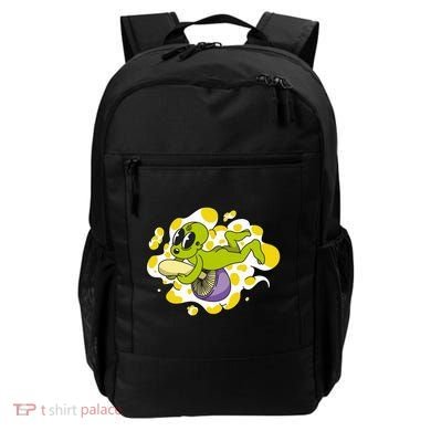 Alien Riding Mushroom Backpack
