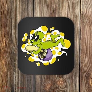 Alien Riding Mushroom Coaster