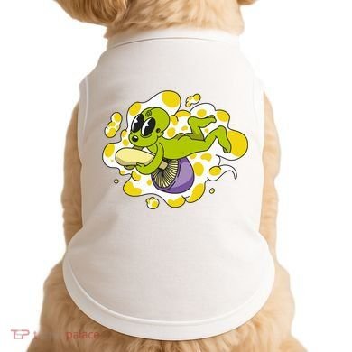 Alien Riding Mushroom Doggie Tank