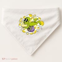 Alien Riding Mushroom USA-Made Doggie Bandana thumb 0
