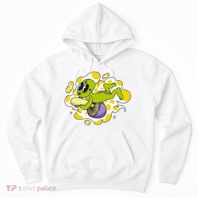 Alien Riding Mushroom Hoodie
