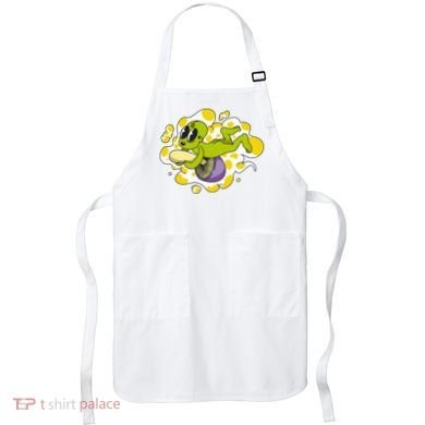 Alien Riding Mushroom Apron
