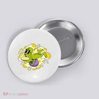 Alien Riding Mushroom Button thumb 0