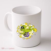 Alien Riding Mushroom Coffee Mug thumb 0