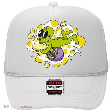 Alien Riding Mushroom Hat