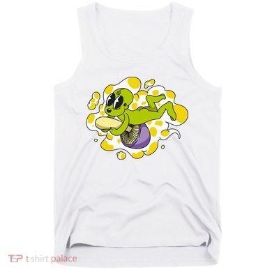 Alien Riding Mushroom Tank Top
