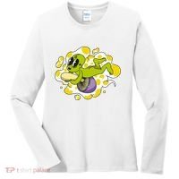 Alien Riding Mushroom Women's Long Sleeve Shirt thumb 0