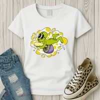 Alien Riding Mushroom Women's T-Shirt thumb 3