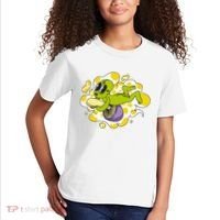 Alien Riding Mushroom Kids T-Shirt thumb 2