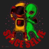 Alien Space Selfie Women's Sweatshirt thumb 2