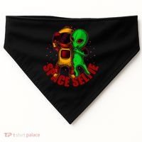 Alien Space Selfie USA-Made Doggie Bandana thumb 0