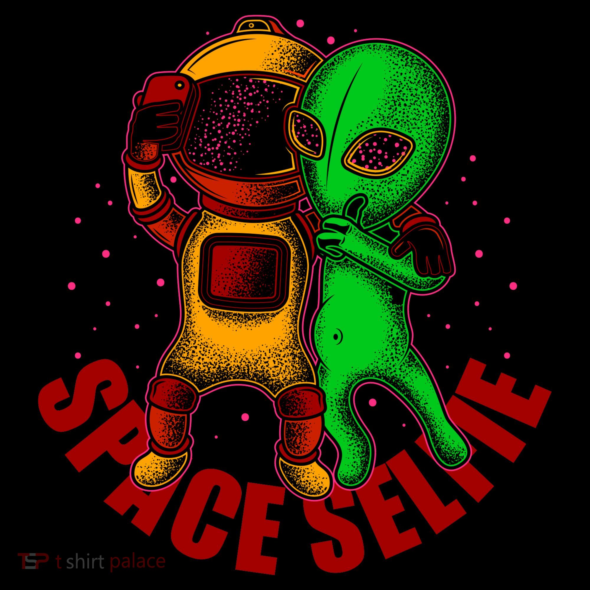 Alien Space Selfie Button
