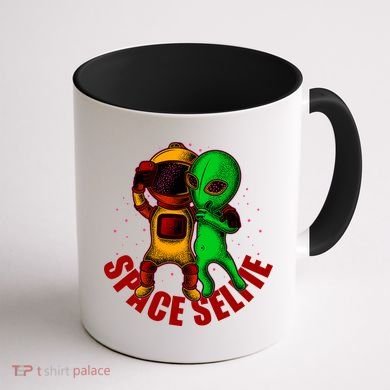Alien Space Selfie Coffee Mug back