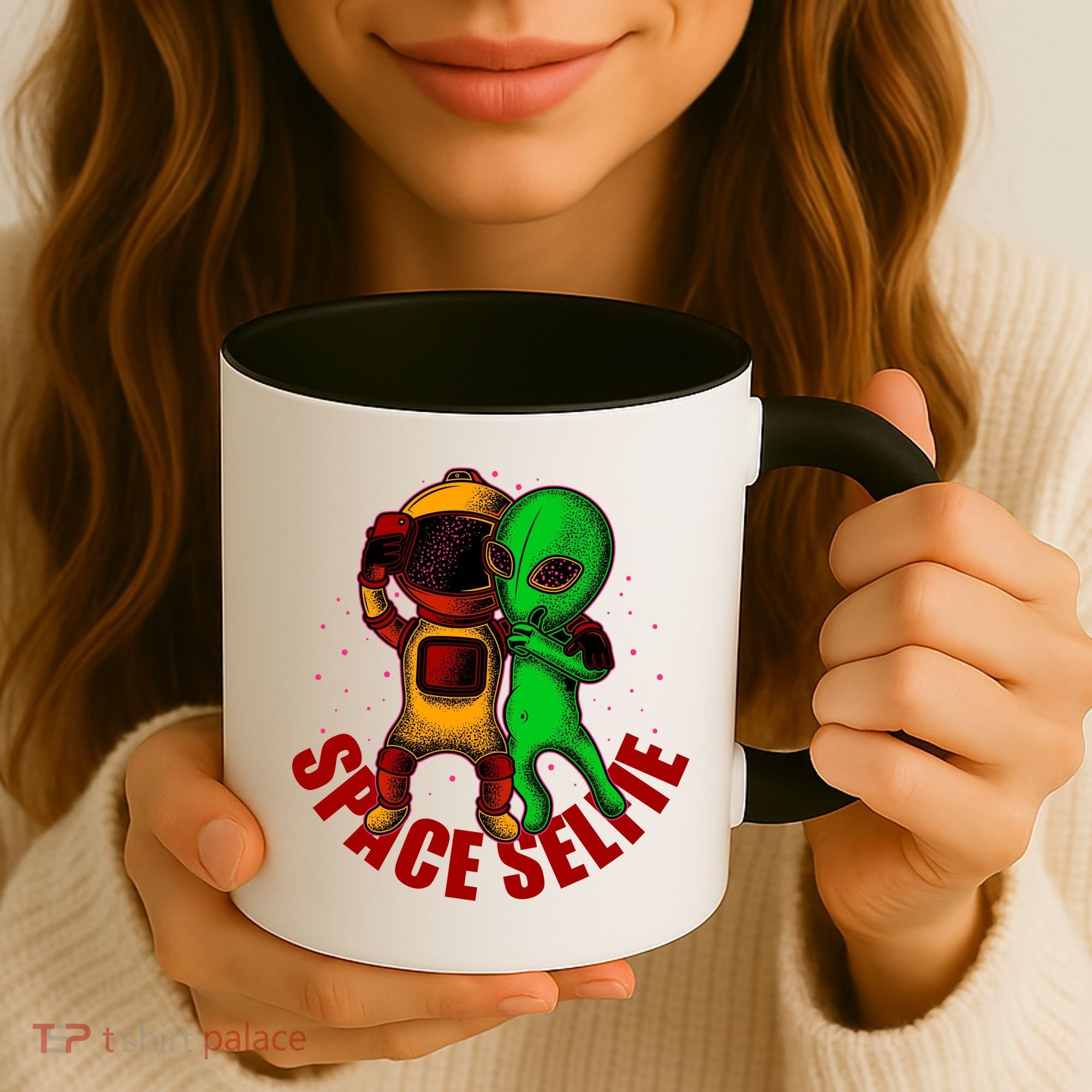 Alien Space Selfie Coffee Mug