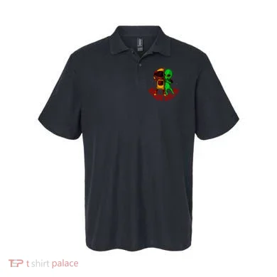 Alien Space Selfie Polo