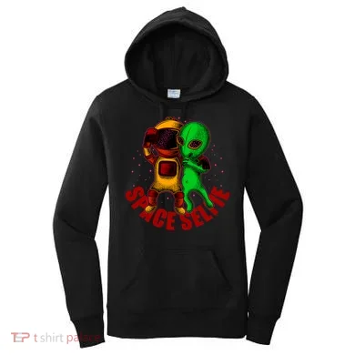 Alien Space Selfie Women's Hoodie