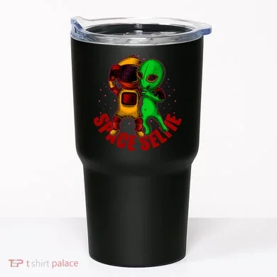 Alien Space Selfie Tumbler