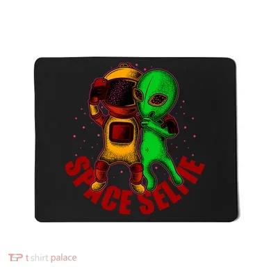 Alien Space Selfie Mousepad