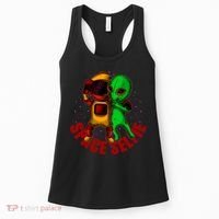 Alien Space Selfie Women's Tank Top thumb 0