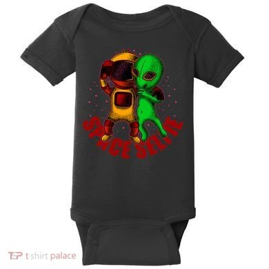 Alien Space Selfie Baby Bodysuit