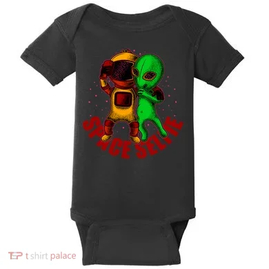 Alien Space Selfie Baby Bodysuit