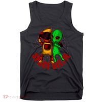 Alien Space Selfie Tank Top thumb 0