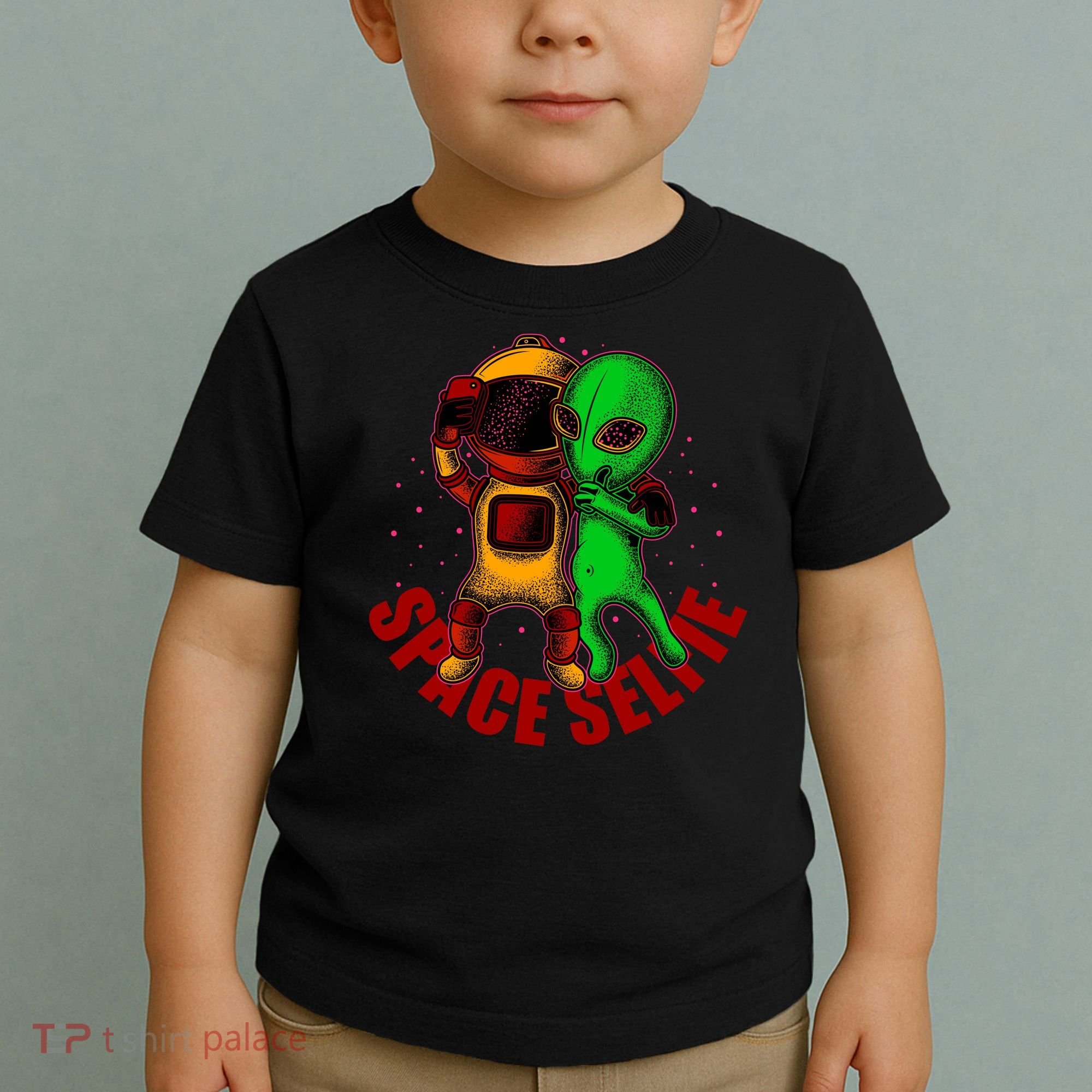 Alien Space Selfie Toddler T-Shirt