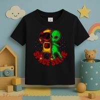 Alien Space Selfie Toddler T-Shirt thumb 3