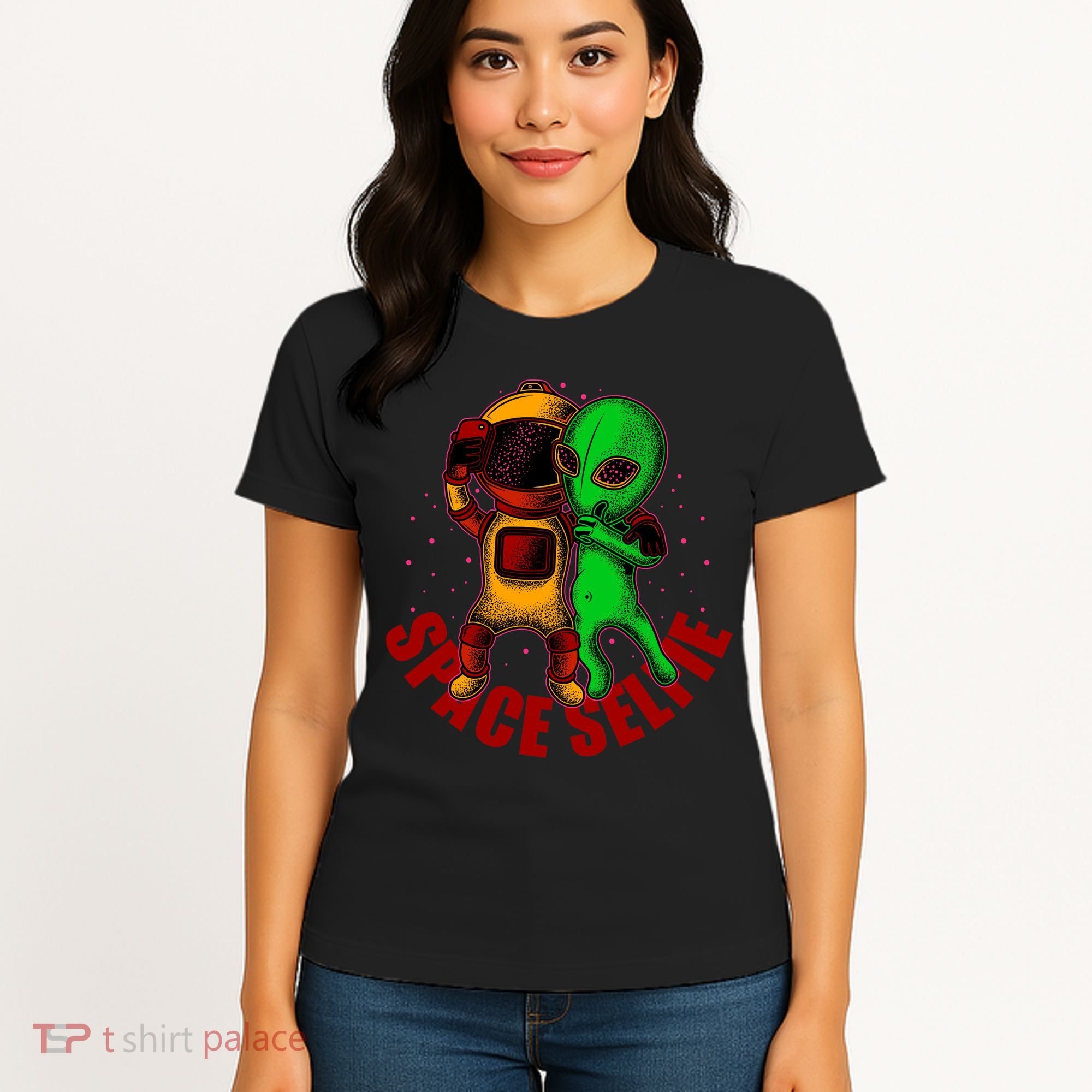 Alien Space Selfie Women's T-Shirt