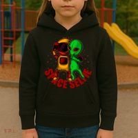 Alien Space Selfie Kids Hoodie thumb 3
