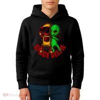 Alien Space Selfie Kids Hoodie thumb 4