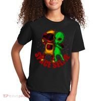 Alien Space Selfie Kids T-Shirt thumb 2