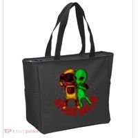 Alien Space Selfie Tote Bag thumb 2
