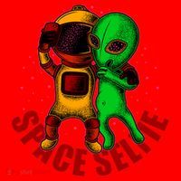 Alien Space Selfie Santa Hat thumb 1