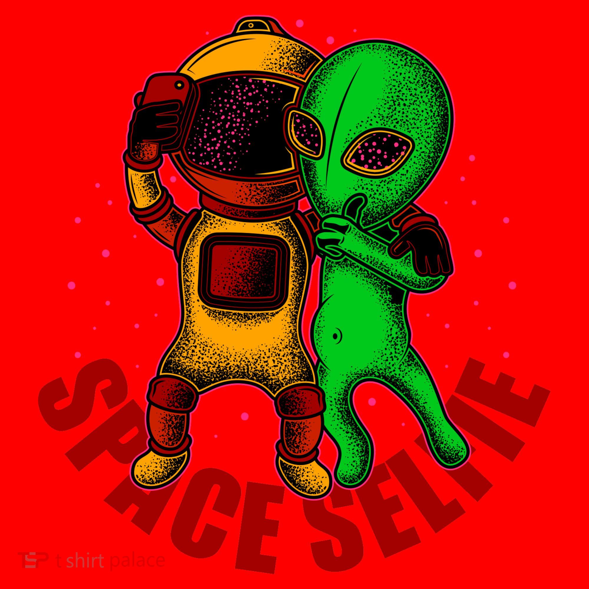 Alien Space Selfie Santa Hat