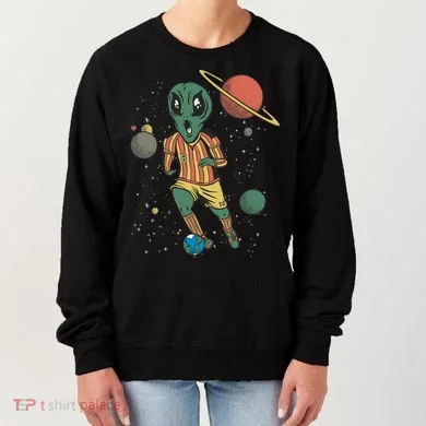 Alien Space Soccer Player Women's Sweatshirt
